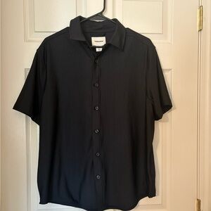 Thom Aaron Black Short Sleeve Shirt size M